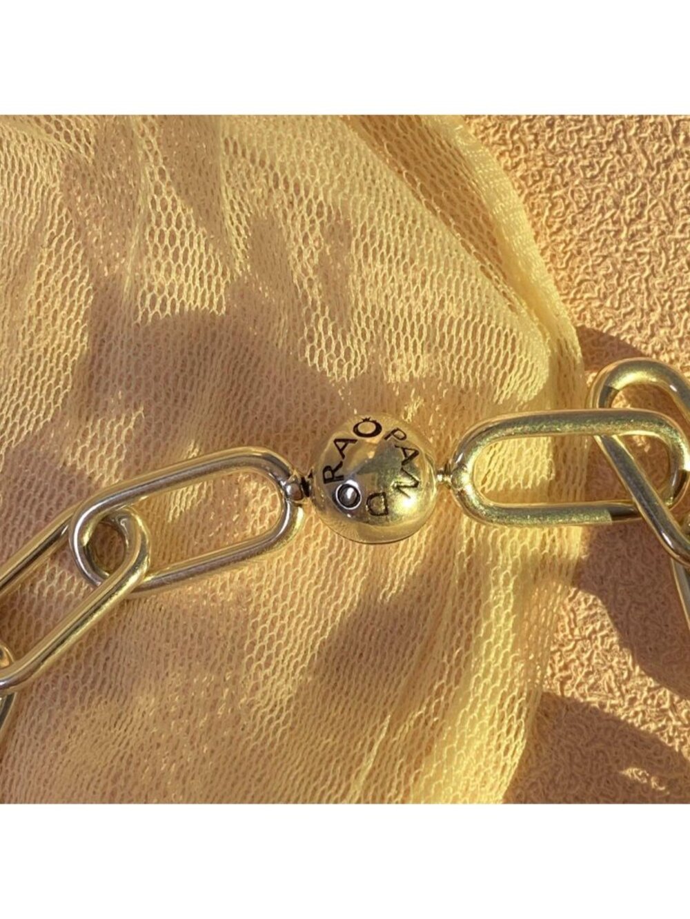 Pandora paperclip chain bracelet     NEWlength21cm - Picture 3 of 3